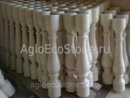Балясины из мрамора белого в Краснодарском крае