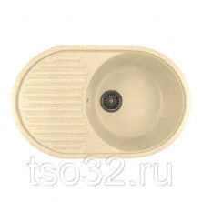 МОЙКА ML-GM16 овальная с крылом,бежевая (328), 455*720*180ММ