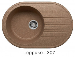 Кухонная мойка Polygran F-16 760x500мм Терракот