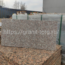 Гранитная плитка Бейн Брук Браун 600х300х20, полировка, для цоколя, фасада, стен, лестниц
