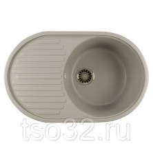 МОЙКА ML-GM16 ОВАЛЬНАЯ С КРЫЛОМ,ГРАФИТ (342),455*720*180ММ