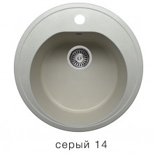 Кухонная мойка Polygran F-08 510мм Серый