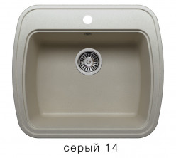 Кухонная мойка Polygran F-11 570x500мм Серый