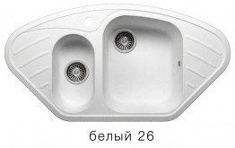 Кухонная мойка Polygran F-14 960x500мм Белый