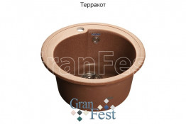 Кухонная мойка Granfest RONDO GF-R450 Терракот
