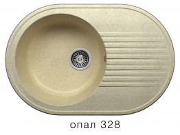 Кухонная мойка Polygran F-16 760x500мм Опал