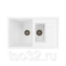 МОЙКА ML-GM22 ДВУХЧАШЕВАЯ С КРЫЛОМ, МОЛОКО (341),495*770*195ММ