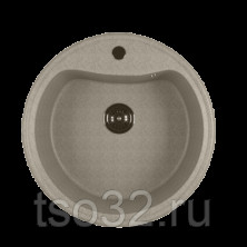 МОЙКА ML-GM09 КРУГЛАЯ,СЕРАЯ (310),490ММ (ГЛУБ.ЧАШИ 185)