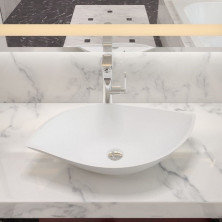 Раковина накладная NS bath из искусственного камня, мат./глянец, NST-66380