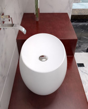 Раковина накладная NS bath из искусственного камня, мат./глянец, NST-46360