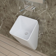 Раковина настенная NS bath из искусственного камня, мат./глянец, NSF-40400