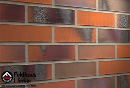 FeldHaus Klinker 562 Carbona Terreno Bluastro Клинкерная Плитка Под Кирпич (R) 240 х 52 х 14 (DF14)