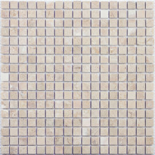 Мозаика из натурального камня Caramelle Cappuccino beige POL 15x15x7 (1)