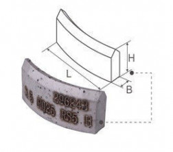 Сегмент алмазный ADTnS HD 16x3,0x10 R16 RS5H для коронок 32 мм