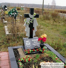 Крест на могилу с покрывалом