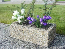 Вазон «Дабл» бетонный