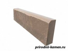 Поребрик из камня красный