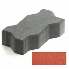 тротуарная плитка Steingot Стандарт 60 зигзаг красная