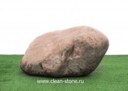 Валун речной розовый