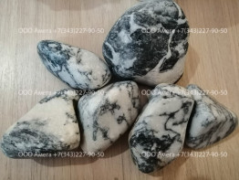 Щебень цветной, декоративный, галтованный