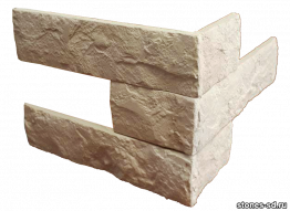 Декоративный кирпич Brick Beige угловые элементы
