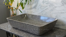 Коричневая раковина Palum из натурального мрамора Reddish Gray