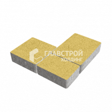 Тротуарная плитка «Новый город», желтая, 5 см